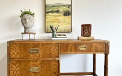 Restoring a Vintage Dixie Campaign Desk Using Non-Toxic Strippers and Gel Stain